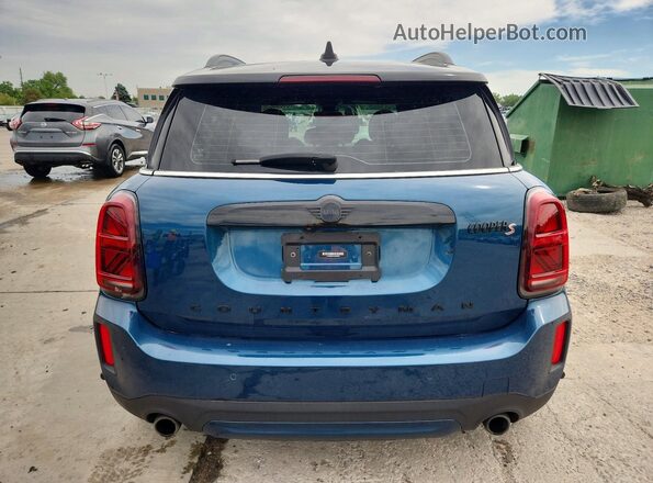 WMZ83BR07N3N36829 2022 MINI COOPER Teal Rear view