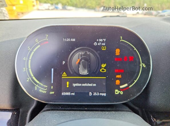 WMZ83BR08M3M72749 2021 MINI COOPER Gray Вид щитка приладів