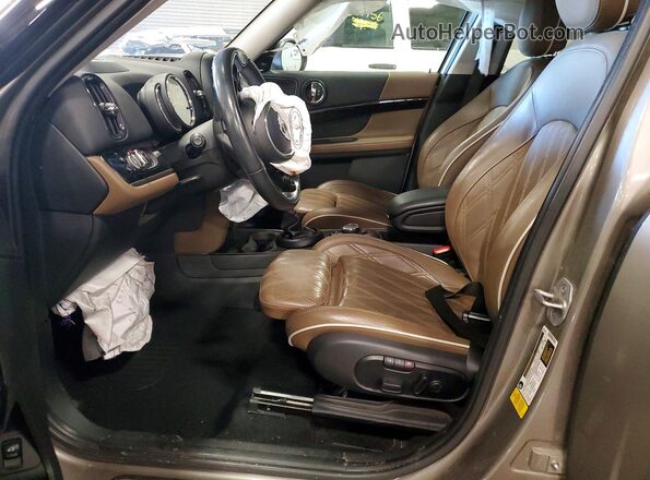 WMZYS7C30J3E08254 2018 MINI COOPER Brown Vista interior delantera