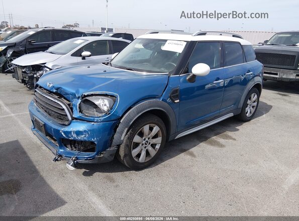 WMZYS7C35H3E07143 2017 MINI COUNTRYMAN Blue Vista tres cuartos delantera izquierda