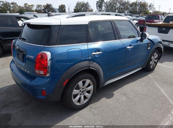 WMZYS7C35H3E07143 2017 MINI COUNTRYMAN Blue Trasero derecho