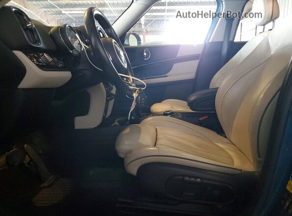 WMZYT5C34H3D80485 2017 MINI COOPER Blue Widok wnętrza z przodu