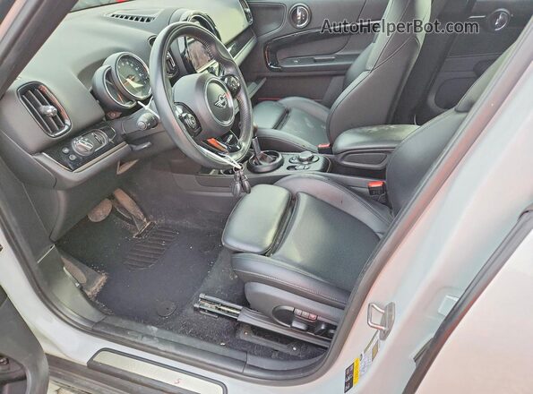 WMZYT5C51K3G92059 2019 MINI COOPER White Widok wnętrza z przodu
