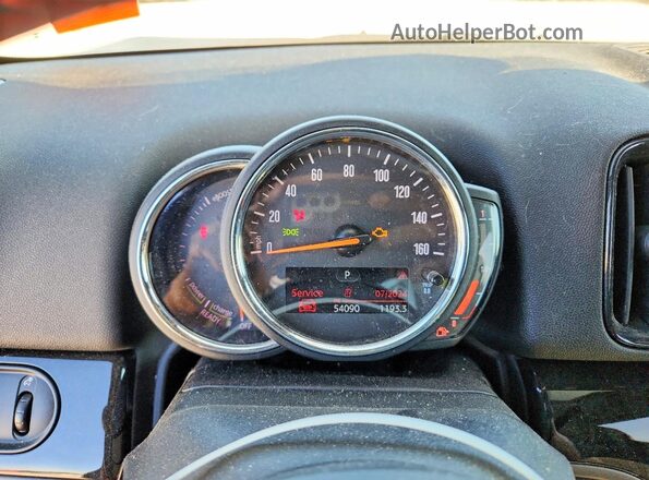 WMZYU7C57K3F93917 2019 MINI COOPER Gray ხელსაწყოთა პანელის ხედი