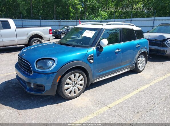 WMZYV5C32J3E03598 2018 MINI COUNTRYMAN Blue წინა მარცხენა ხედი სამი მეოთხედიდან