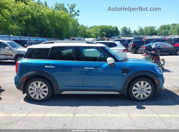 WMZYV5C32J3E03598 2018 MINI COUNTRYMAN Blue უკანა სალონის ხედი