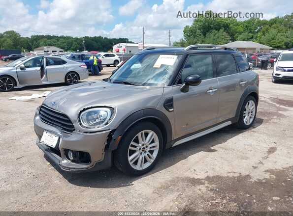 WMZYV5C33H3E01076 2017 MINI COUNTRYMAN Silver Առջևի ձախ երեք քառորդ տեսարան