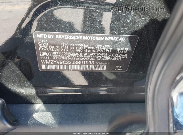 WMZYV9C33J3B91933 2018 MINI COUNTRYMAN Черный Вид подкапотного пространства