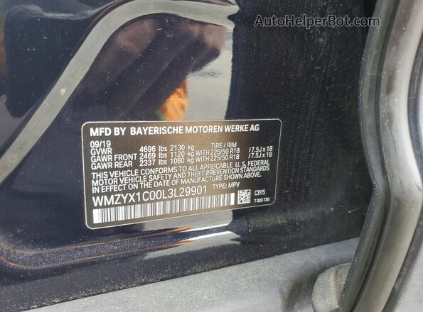 WMZYX1C00L3L29901 2020 MINI COOPER Black Շարժիչի բաժամունքի տեսք