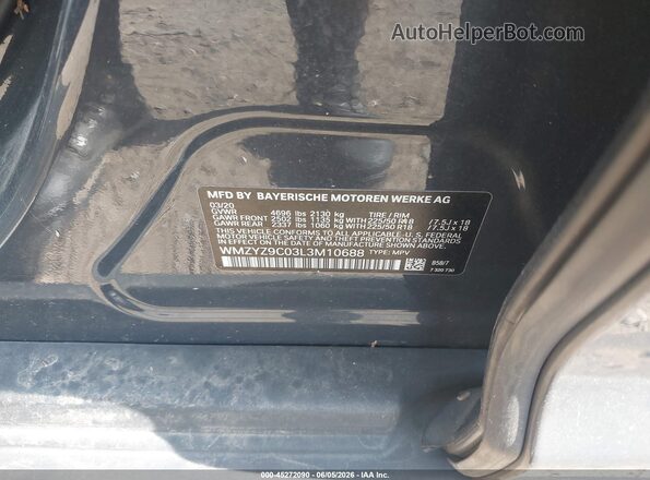 WMZYZ9C03L3M10688 2020 MINI COUNTRYMAN Gray Вид підкапотного простору