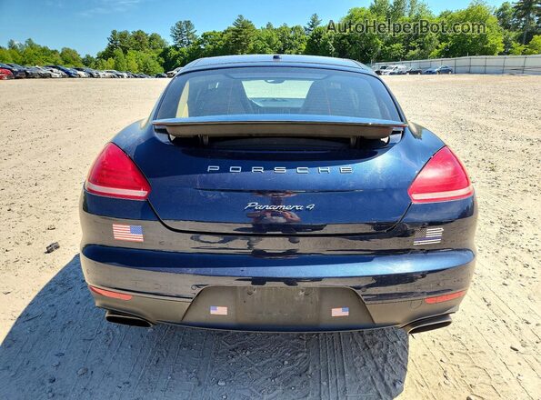 WP0AA2A72GL003550 2016 PORSCHE PANAMERA Blue Rear view