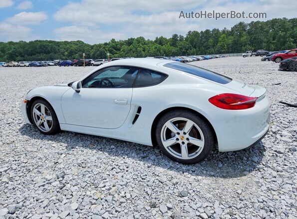 WP0AA2A85GK170130 2016 PORSCHE CAYMAN White Задня ліва чверть