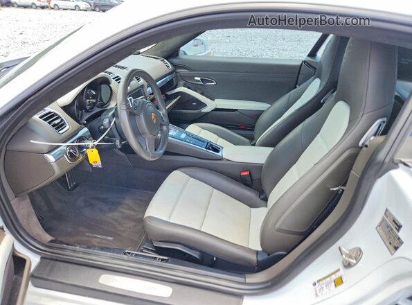 WP0AA2A85GK170130 2016 PORSCHE CAYMAN White Вид салону спереду