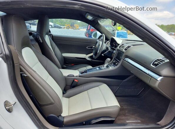 WP0AA2A85GK170130 2016 PORSCHE CAYMAN White Вид задніх сидінь