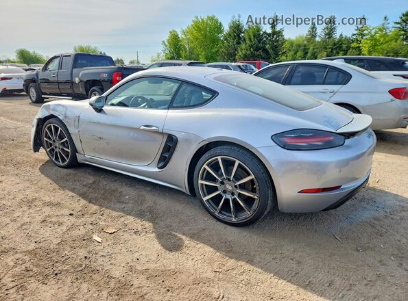 WP0AA2A87JS260242 2018 PORSCHE CAYMAN Silver Rear left