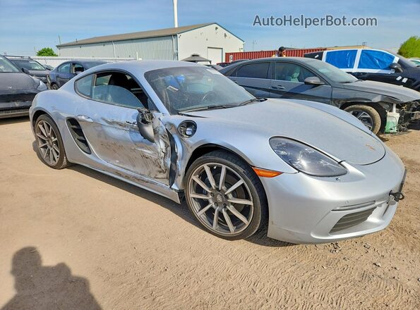 WP0AA2A87JS260242 2018 PORSCHE CAYMAN Silver Front right