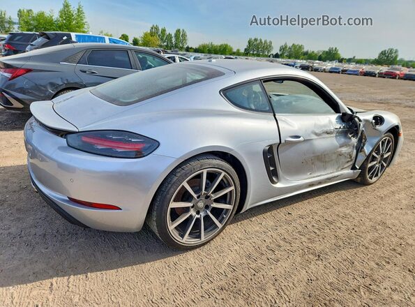 WP0AA2A87JS260242 2018 PORSCHE CAYMAN Silver Rear right