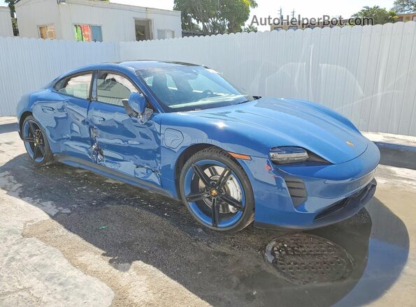 WP0AA2Y13NSA14760 2022 PORSCHE TAYCAN Blue 