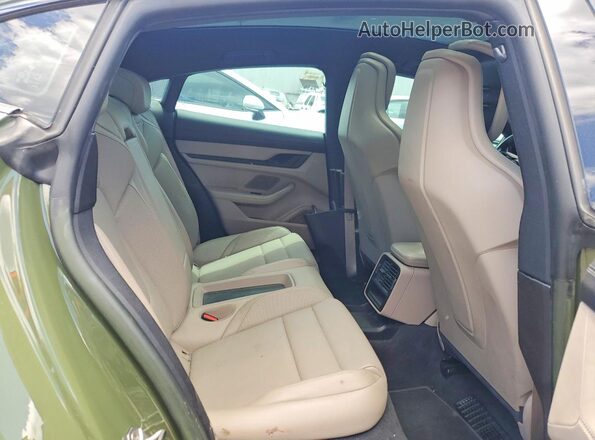 WP0AA2Y14NSA16033 2022 PORSCHE TAYCAN Green Rear seats view