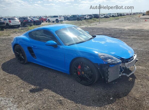 WP0AB2A86NS263328 2022 PORSCHE CAYMAN Blue Առջևի աջ
