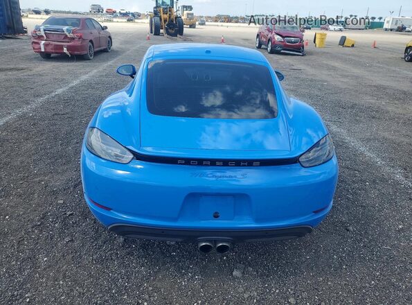 WP0AB2A86NS263328 2022 PORSCHE CAYMAN Blue Հետևի տեսք