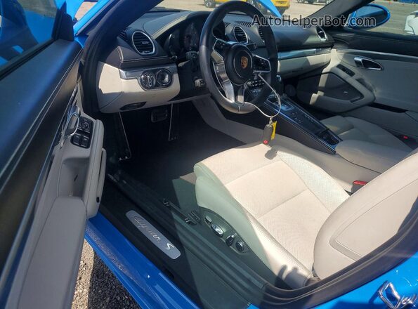 WP0AB2A86NS263328 2022 PORSCHE CAYMAN Blue Առջևի վահանակի տեսք
