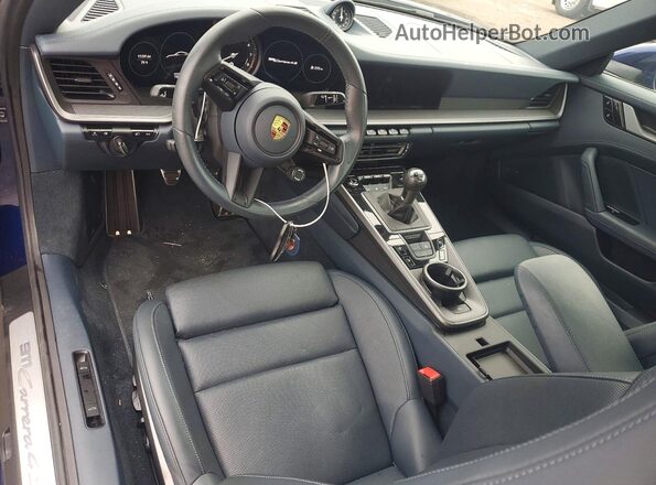 WP0AB2A94MS221585 2021 PORSCHE 911 Blue Dashboard view