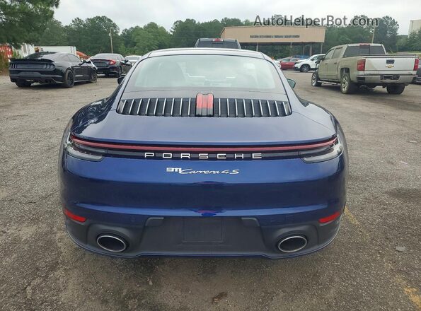 WP0AB2A94MS221585 2021 PORSCHE 911 Blue Rear view