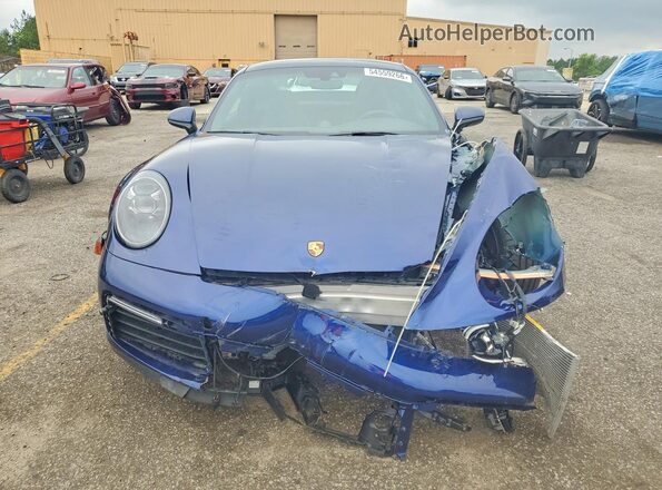 WP0AB2A94MS221585 2021 PORSCHE 911 Blue Front view