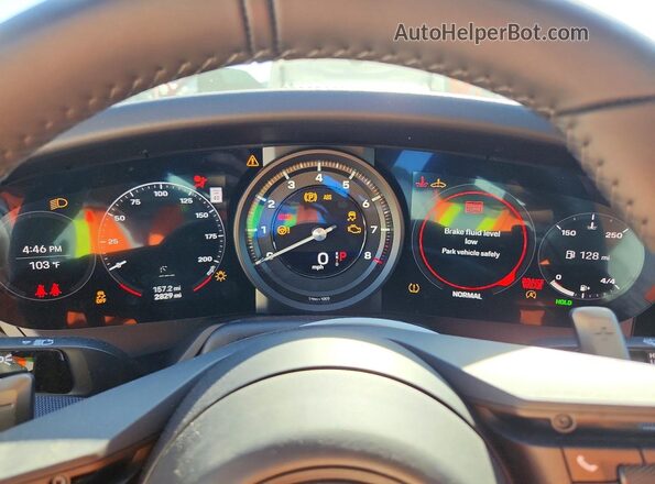 WP0AB2A97LS229517 2020 PORSCHE 911 Silver Instrument cluster view