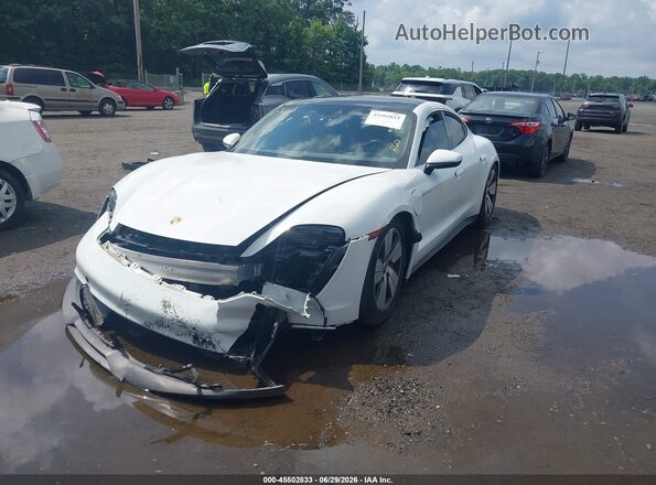 WP0AB2Y13LSA51785 2020 PORSCHE TAYCAN White Vista tres cuartos delantera izquierda