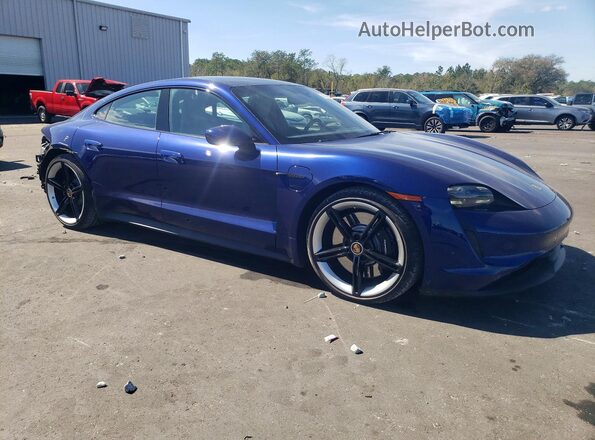 WP0AB2Y16MSA43357 2021 PORSCHE TAYCAN Blue Front right
