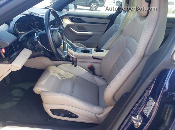 WP0AB2Y16MSA43357 2021 PORSCHE TAYCAN Blue Front interior view