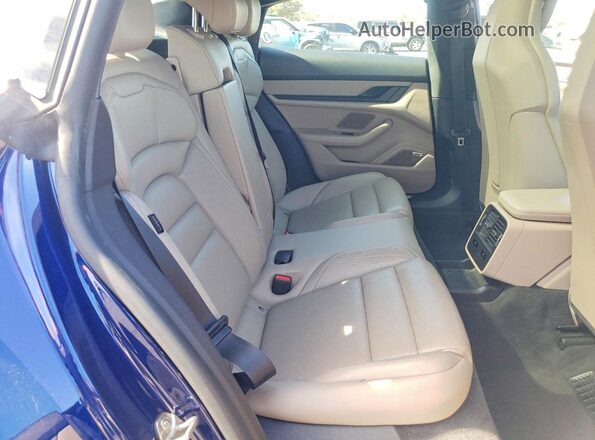 WP0AB2Y16MSA43357 2021 PORSCHE TAYCAN Blue Rear seats view