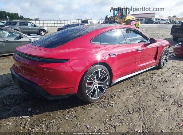 WP0AB2Y18NSA43961 2022 PORSCHE TAYCAN Red Հետևի աջ