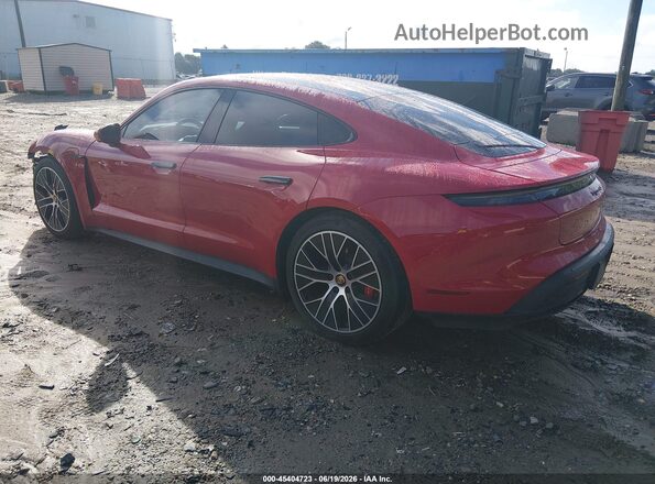 WP0AB2Y18NSA43961 2022 PORSCHE TAYCAN Red Հետևի ձախ