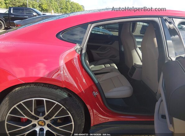WP0AB2Y18NSA43961 2022 PORSCHE TAYCAN Red VIN կոդի պիտակի տեսք
