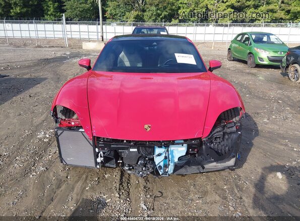 WP0AB2Y18NSA43961 2022 PORSCHE TAYCAN Red Դիմացի տեսք