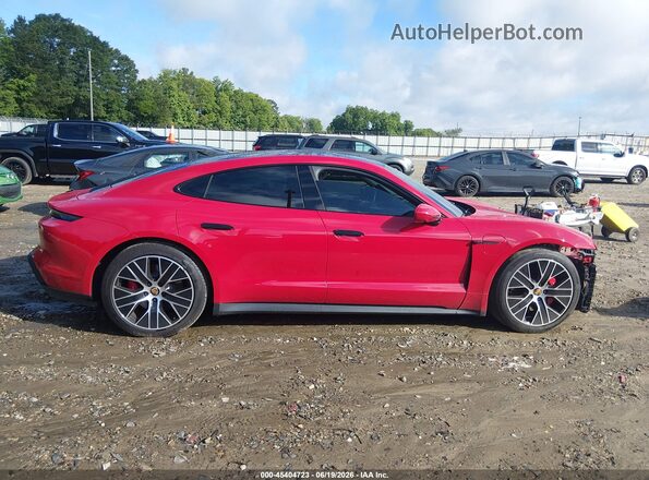 WP0AB2Y18NSA43961 2022 PORSCHE TAYCAN Red Սալոնի 360 աստիճան տեսք
