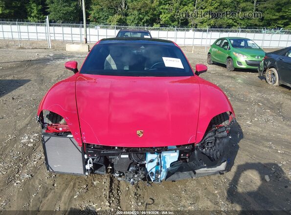 WP0AB2Y18NSA43961 2022 PORSCHE TAYCAN Red Սալոնի հետևի տեսք