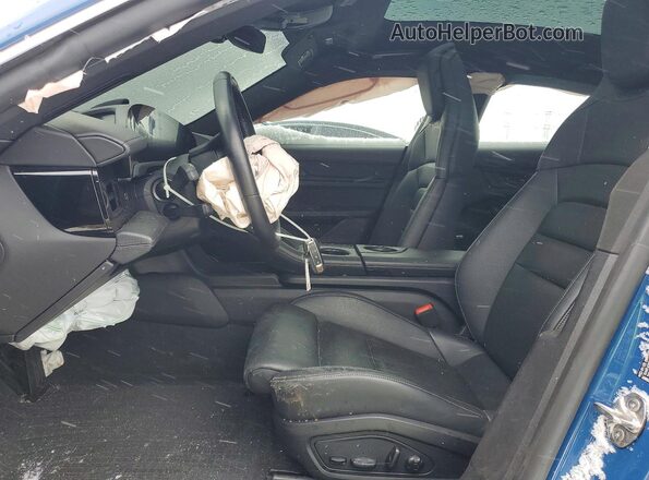 WP0AB2Y19MSA44258 2021 PORSCHE TAYCAN Blue Front interior view