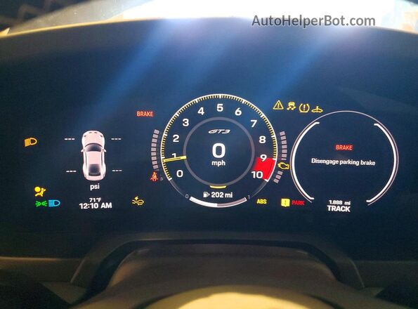 WP0AC2A92SS274134 2025 PORSCHE 911 Blue ხელსაწყოთა პანელის ხედი