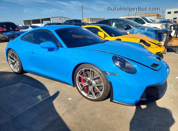 WP0AC2A94NS268310 2022 PORSCHE 911 Blue Front right