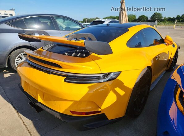 WP0AC2A99NS270649 2022 PORSCHE 911 Yellow 
