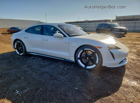 WP0AC2Y12MSA63084 2021 PORSCHE TAYCAN Белый Передняя правая четверть
