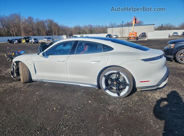 WP0AC2Y12MSA63084 2021 PORSCHE TAYCAN Белый Задняя левая четверть