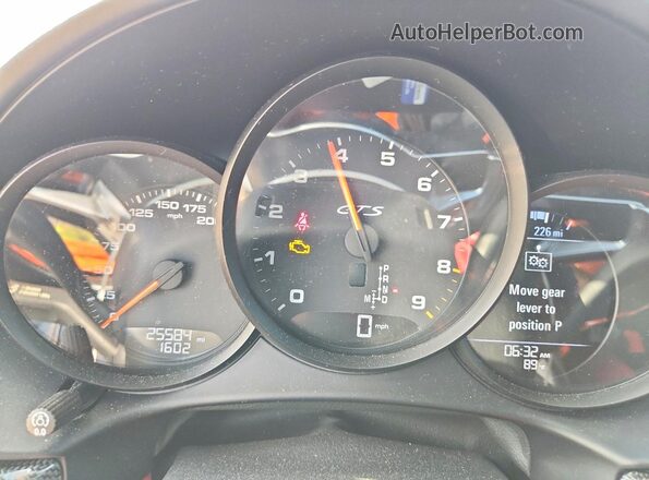 WP0AD2A83MS281701 2021 PORSCHE CAYMAN Gray Вид щитка приладів