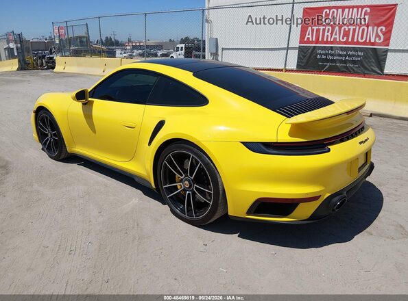 WP0AD2A91NS255219 2022 PORSCHE 911 Желтый Задняя левая четверть
