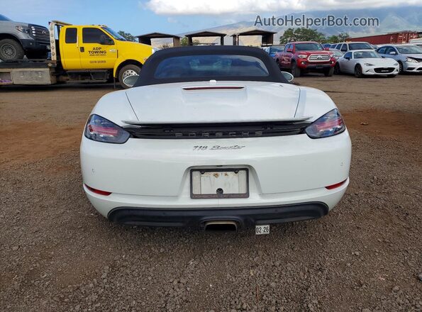 WP0CA2A83KS210822 2019 PORSCHE BOXSTER White Widok z tyłu