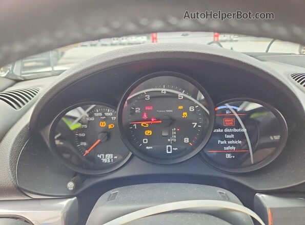 WP0CA2A88LS210204 2020 PORSCHE BOXSTER Gray Вид щитка приладів